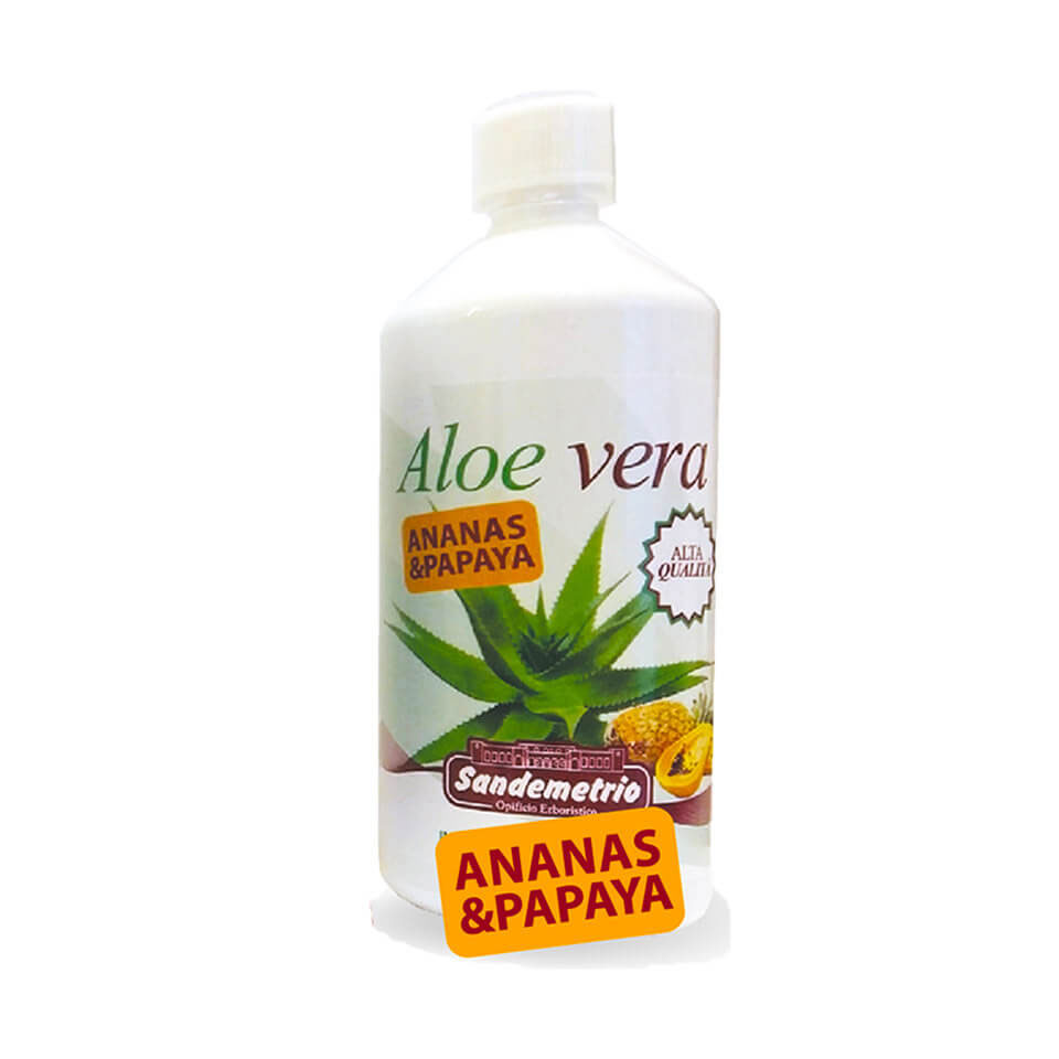 Aloe vera con ananas e papaia (1000 ml)